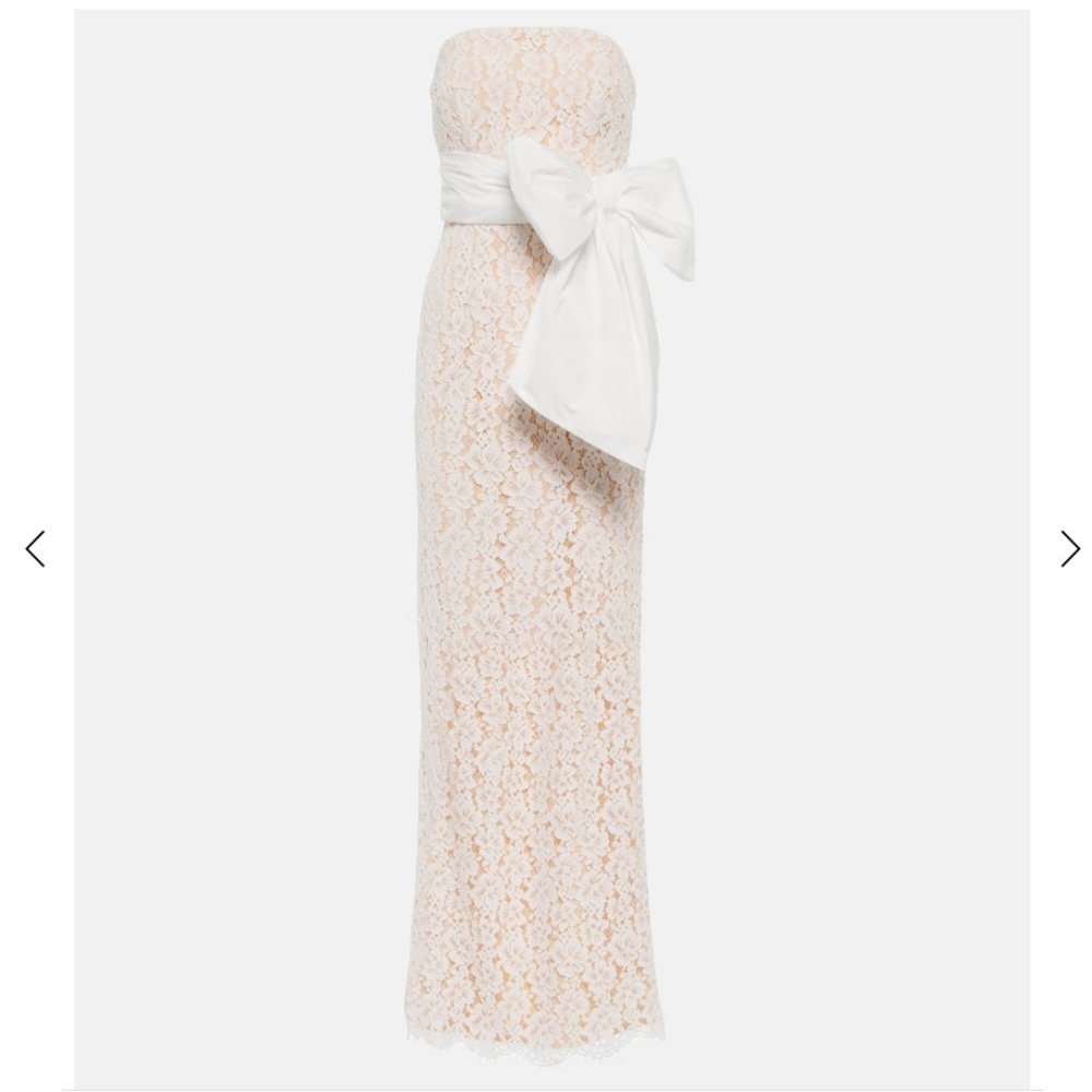 REBECCA VALLANCE - Bridal Floria bow-trimmed lace gown